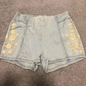 Pacsun denim mid-rise shorts
